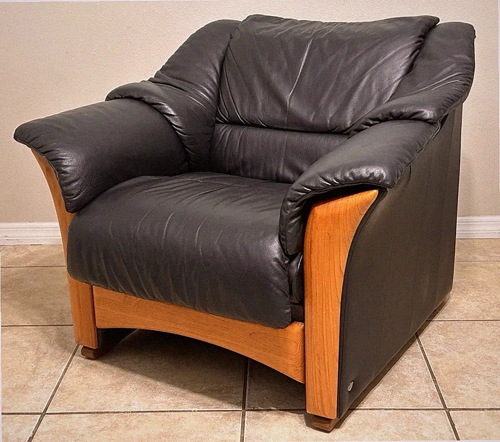 Ekornes Stressless Oslo Leather Sofa Chair Luxury Living Room Furniture Norway