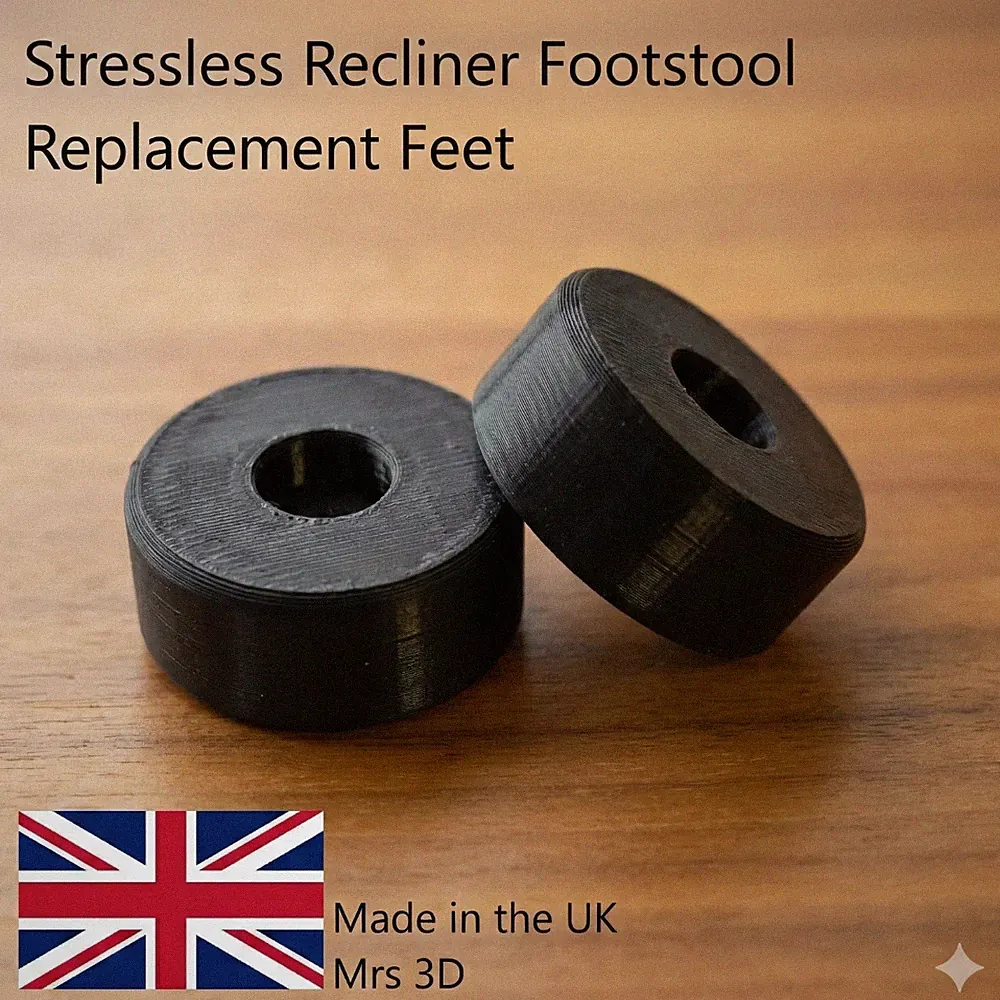 Replacement Foot-Feet for Ekornes Stressless Recliner Chair Ottoman Footstool
