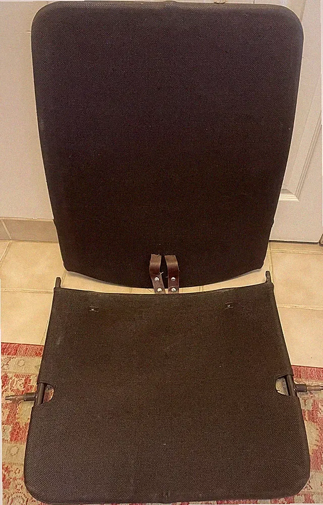 Vintage 1970s Ekornes Stressless Recliner Chair Back Seat Frame Only Chrome Base